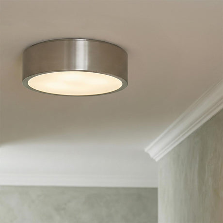 Neal Medium Flush Mount 13", Brushed Nickel