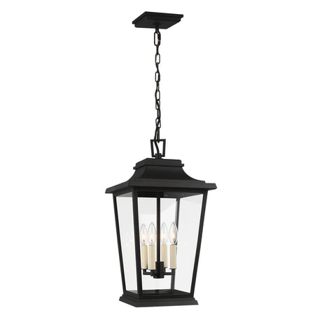 Pembroke Outdoor Hanging Light 12", Textured Black