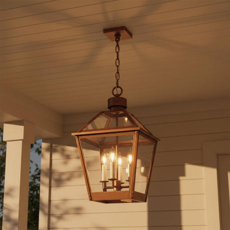 Fairmont Large Outdoor Hanging Light 14", Copper