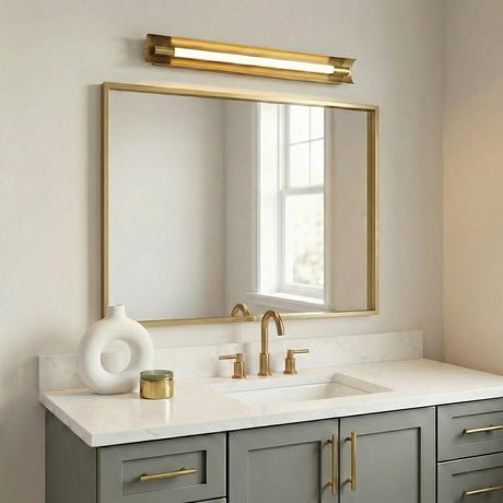 Robin Large LED Vanity 28", Modern Brass