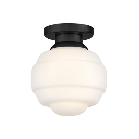 Irving Small Flush Mount 9", Black