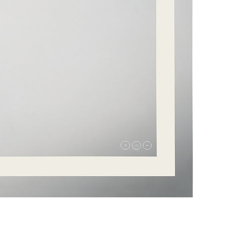 Herrick Medium LED Rectangular Mirror 24" x 32", Brushed Nickel