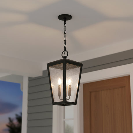 Barrett Outdoor Hanging Light 9", Textured Black