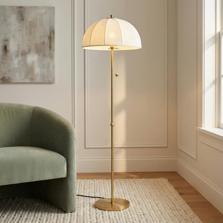 Mayfair Floor Lamp 64", Aged Brass