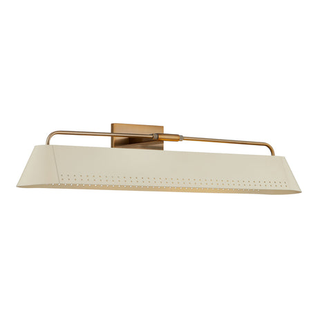 Henley Picture Light 25", Patina Brass and Soft Sand