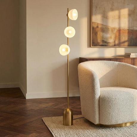 Penrose Floor Lamp 67", Aged Brass