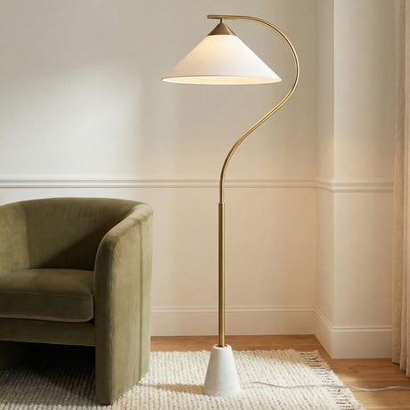 Seraphina Floor Lamp 63", Aged Brass