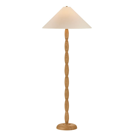 Audra Floor Lamp 64", Natural Oak