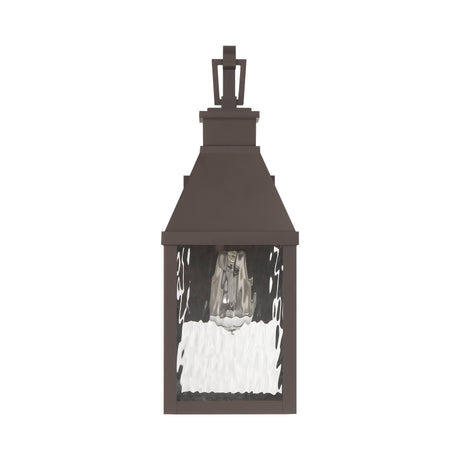 Westin Outdoor Wall Light, Medium 18", Bronze and Water Glass