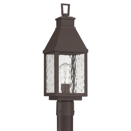 Westin Outdoor Post Light 20", Bronze and Water Glass
