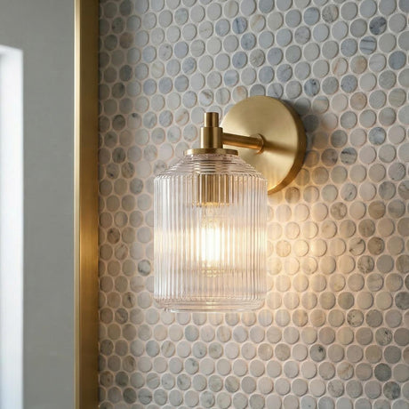 Lathan Wall Sconce 9", Modern Brass