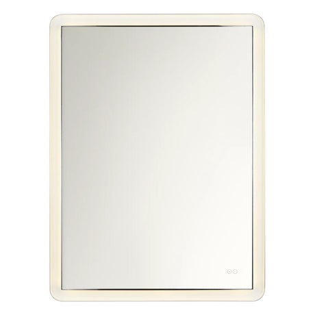 Hedley Rectangular LED Mirror 36" x 48", Polished Nickel