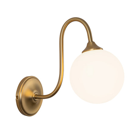 Leslie Wall Sconce 12", Brushed Brass