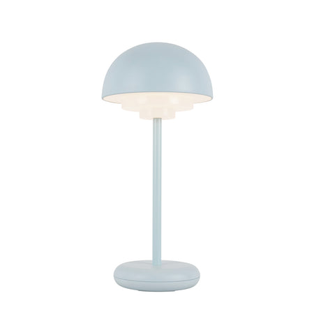 Carola Rechargeable Table Lamp 12", Baby Blue