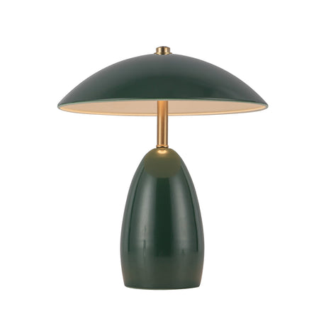 Aubrey Rechargeable Table Lamp 11", Hunter Green