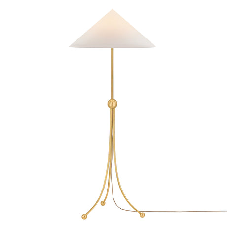 Ivana Floor Lamp 61", Aged Brass