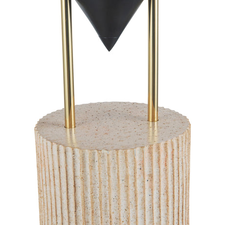Zora Floor Lamp 67", Urban Bronze with Polished Brass