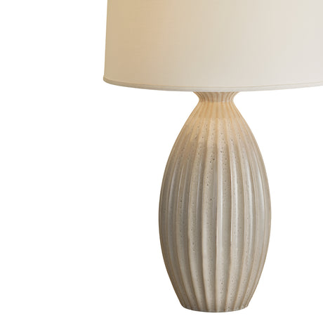 Lisette Table Lamp 30", Taupe Ceramic Glaze