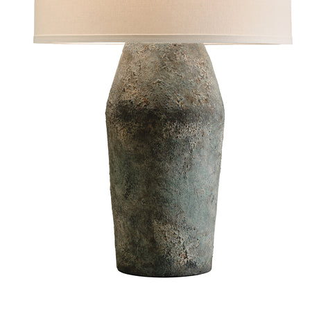Yukon Table Lamp 27", Textured Moonstone with White Shade